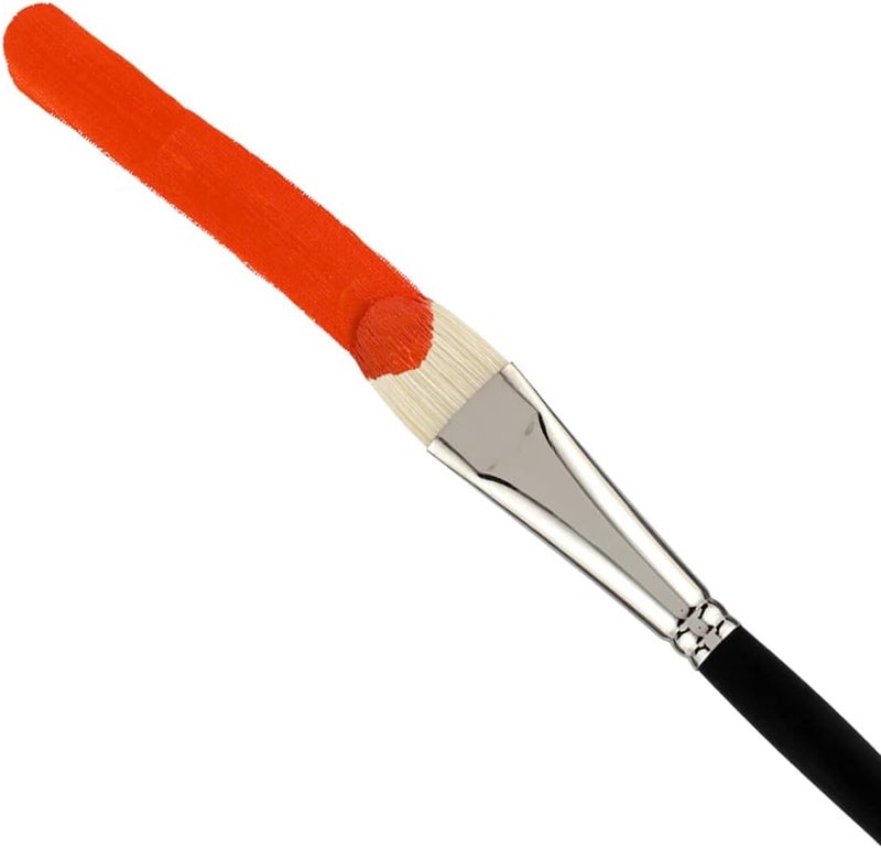 Creative Mark Pro Stroke Premium White Chungking Hog Bristle Artist Paint Brush - Filbert # 20 - Natural Bristle Brush w/Great Control Suitable for Oils, Watercolors, Acrylics, Alkyds, Caseins - Image 3